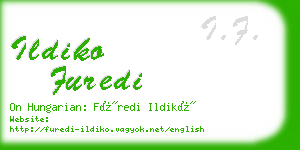 ildiko furedi business card
